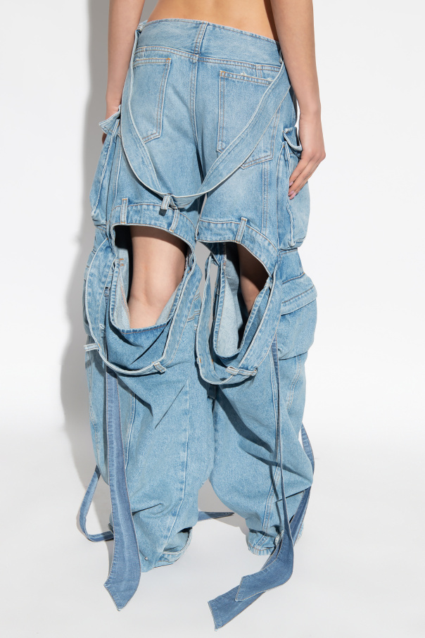 Blue Cargo jeans The Attico - SchaferandweinerShops Grenada